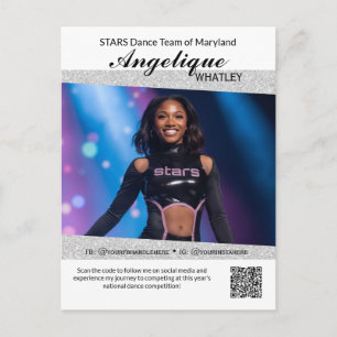 Dance Autograph Card Performer Photo Cards QR Code
