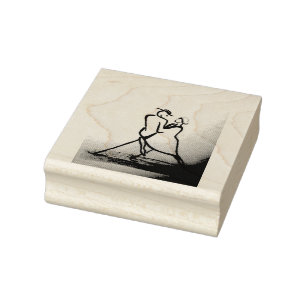 Dance Away The Night Rubber Stamp