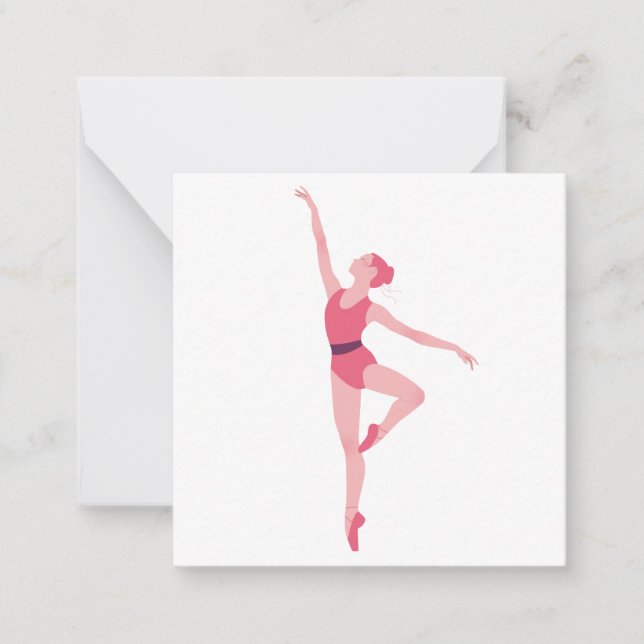 Dance ballerina card (Front)