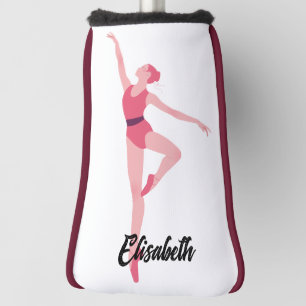 Dance ballerina personalisation golf head cover