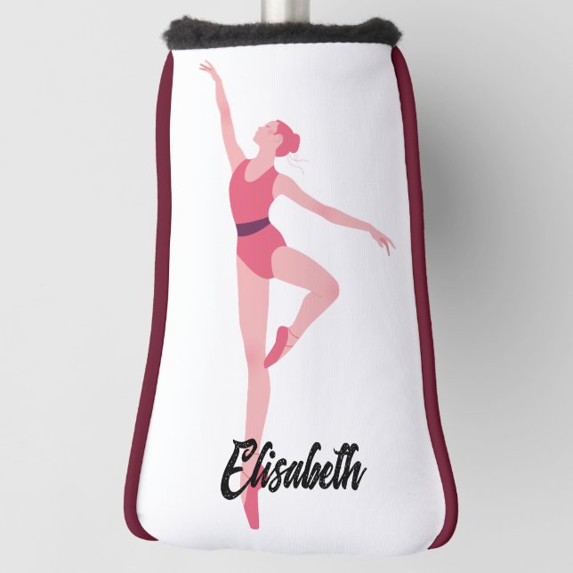Dance ballerina personalisation  golf head cover (Rotate 90)