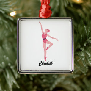 Dance ballerina personalisation  metal tree decoration