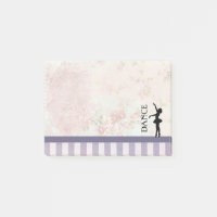 Dance - Ballerina Silhouette on Vintage Background
