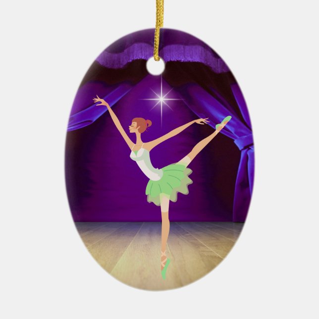 Dance Ballerina - SRF Ceramic Tree Decoration (Front)