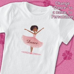 Dance Ballet Cute Girl Ballerina Pink Tutu T-Shirt