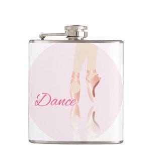 Dance Ballet Slippers Hip Flask