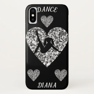 Dance barely there Apple iPhone X case in black.