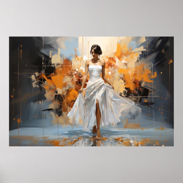 Dance Beauty Painting Abstract Art Decor (Front)