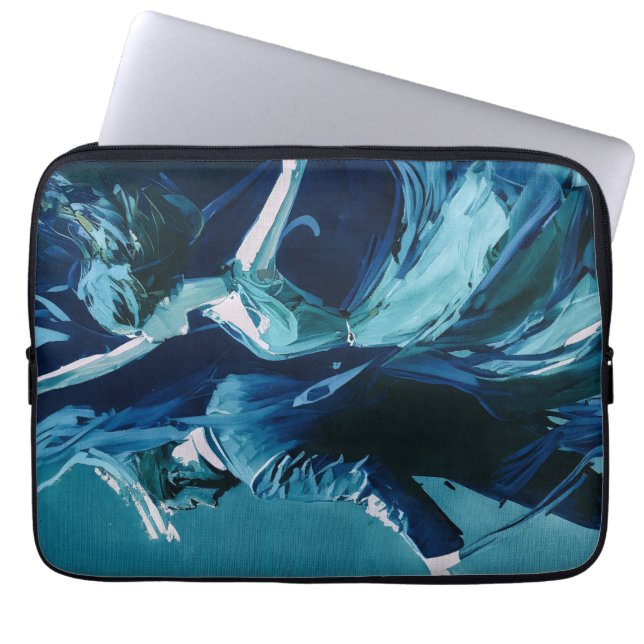 Dance Between Motion And Silence Laptop Sleeve (Front)