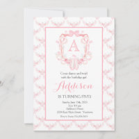 Dance birthday, ballerina, birthday invitation