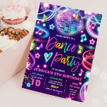 Dance Birthday Party Neon Glow Dance Disco Invitation<br><div class="desc">Dance Birthday Party Neon Glow Dance Disco Invitation
All designs are © PIXEL PERFECTION PARTY LTD</div>