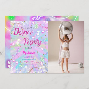 Dance Birthday Photo Invitation
