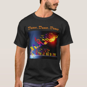 Dance Black Clubbing Music T-Shirt