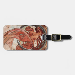 Dance by Alphons Mucha Luggage Tag