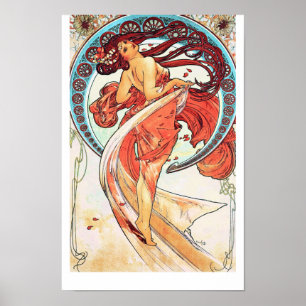 Dance by Alphonse Mucha Poster