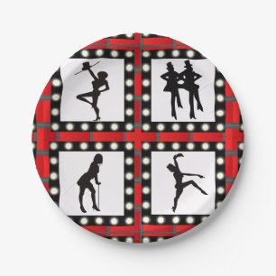 Dance Cabaret Showgirls Dancing Paper Plate