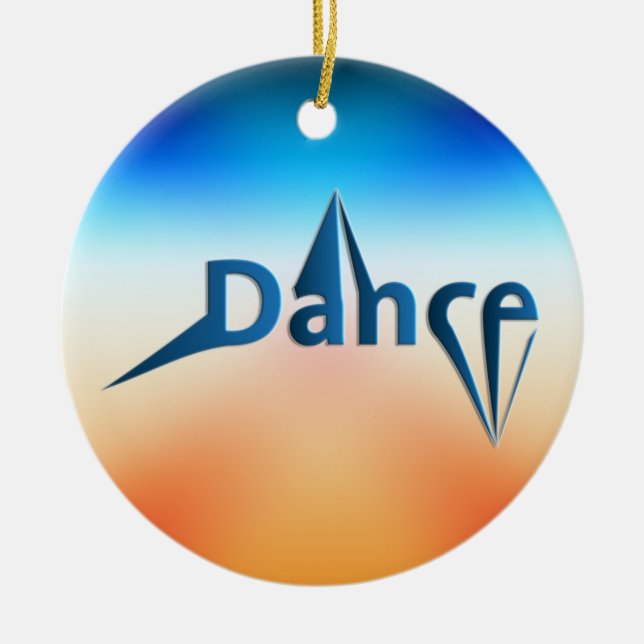 Dance Ceramic Tree Decoration (Front)