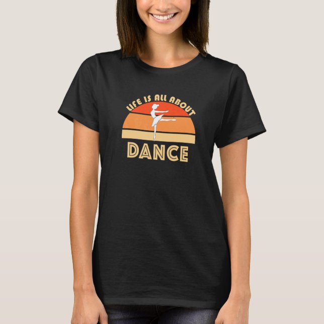 Dance Class Ballerina Ballet Dancing Jete Plie Bar T-Shirt (Front)