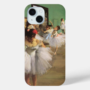Dance Class by Degas, Vintage Impressionism Ballet iPhone 15 Case