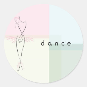 Dance Classic Round Sticker