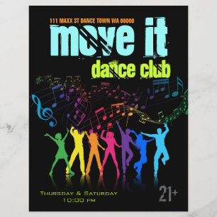 Dance Club DJ Disco Ball Flyer Invitation
