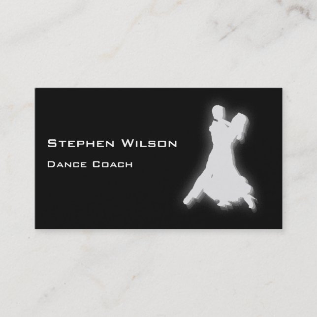 Dance Coach Business Cards (Front)