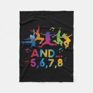 Dance Coach Dancer Dancing Dance Teacher Instructo Fleece Blanket