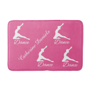 DANCE custom monogram & colour bath mat