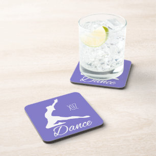 DANCE custom monogram & colour coasters