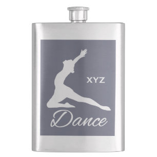 DANCE custom monogram & colour flask