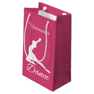 DANCE custom name & colour gift bags