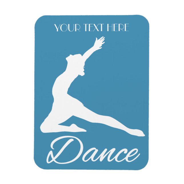 DANCE custom text & colour magnet (Vertical)