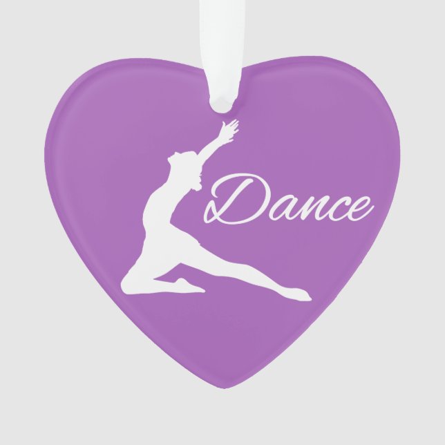 DANCE custom text & colour ornament (Front)
