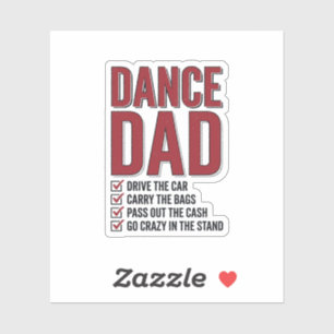 Dance Dad Checklist Vintage Engraving Design_1