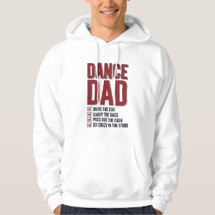 Dance Dad Checklist Vintage Engraving Design_1 Hoodie