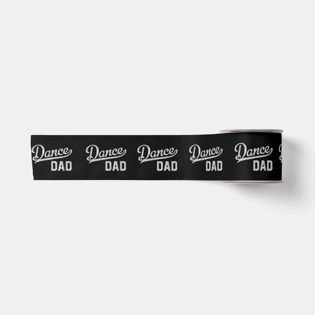 Dance Dad Proud Dancer Father Satin Ribbon (Front)
