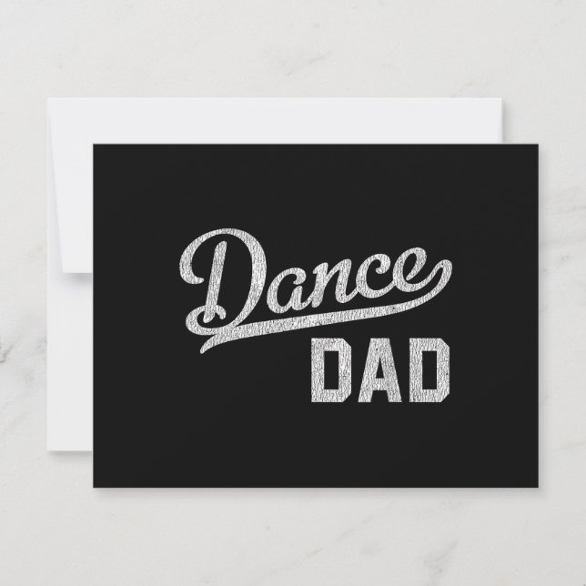 Dance Dad Proud Dancer Father Save The Date (Front)