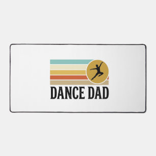 Dance Dad Vintage Retro Engraving Shirt Design_1 Desk Mat