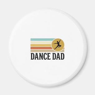 Dance Dad Vintage Retro Engraving Shirt Design_1 Magnet