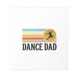Dance Dad Vintage Retro Engraving Shirt Design_1 Notepad