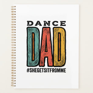 Dance Dad Vintage Typography Shirt Design_1 Planner