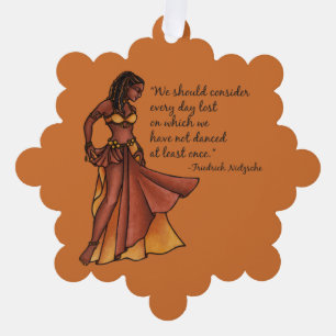 Dance daily tree decoration card