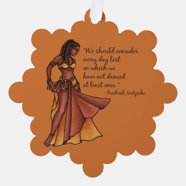 Dance daily tree decoration card (Front)