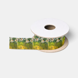Dance Daisy Dance Surrealistic Art Satin Ribbon