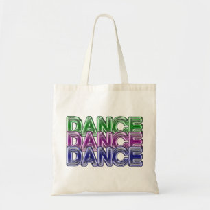 Dance Dance Dance Neon Small Tote