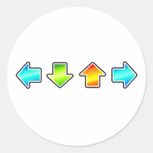 Dance Dance Revolution Classic Round Sticker