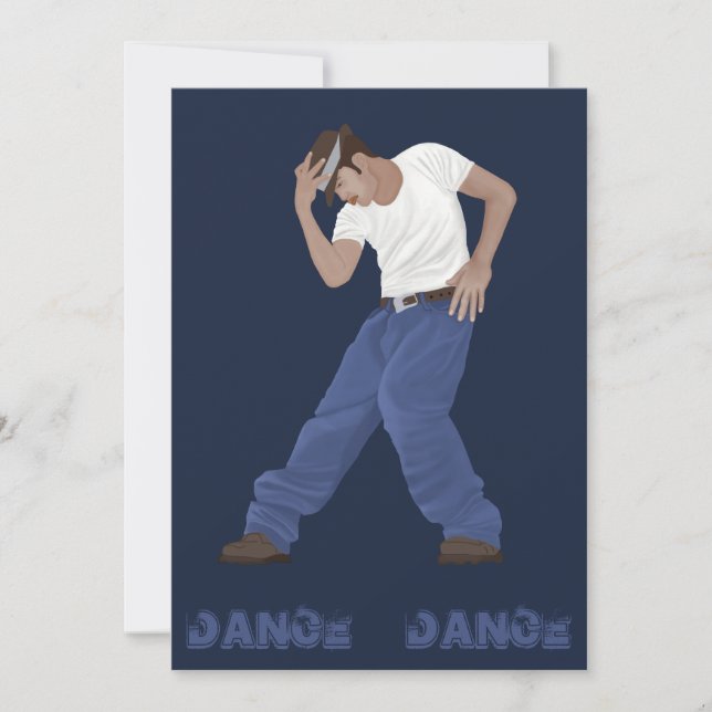 Dance Dancer Invitation (Front)