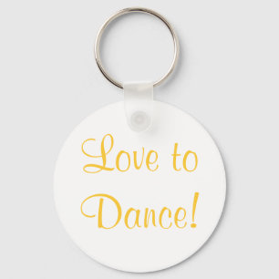 Dance Dancing Key Ring