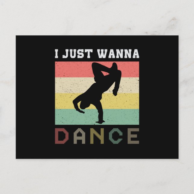 Dance Dancing Party Music Dancer Sport Gift Idea Postcard (Front)