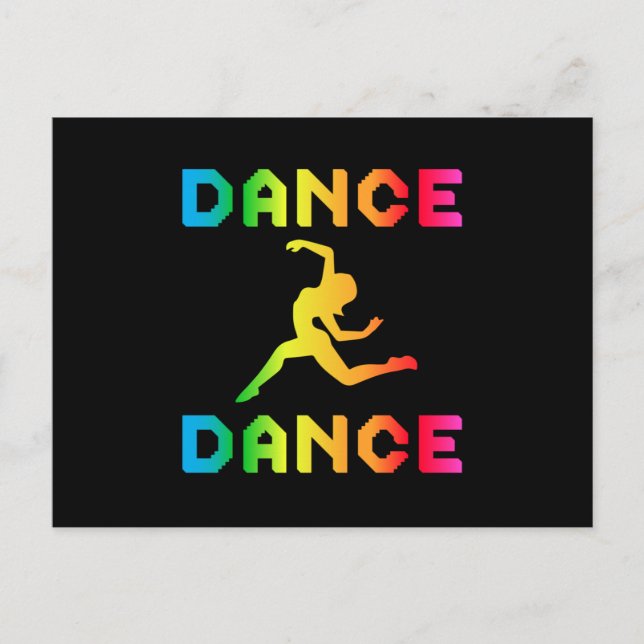 Dance Dancing Party Music Sport Dancer Gift Idea Postcard (Front)